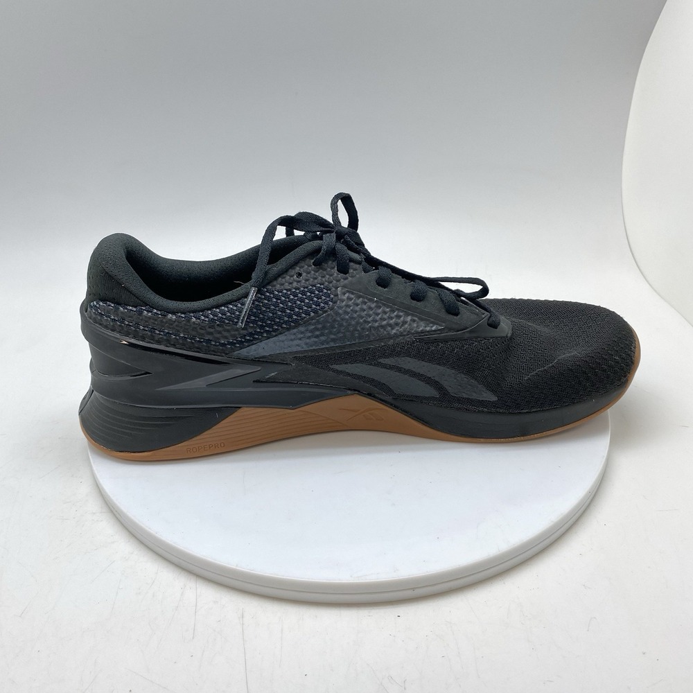 Reebok Sneakers Mens 10.5 Nano 3X Black Cross Training Athletic Gym Shoes - Picture 6 of 10